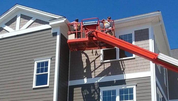 Commercial gutter installation