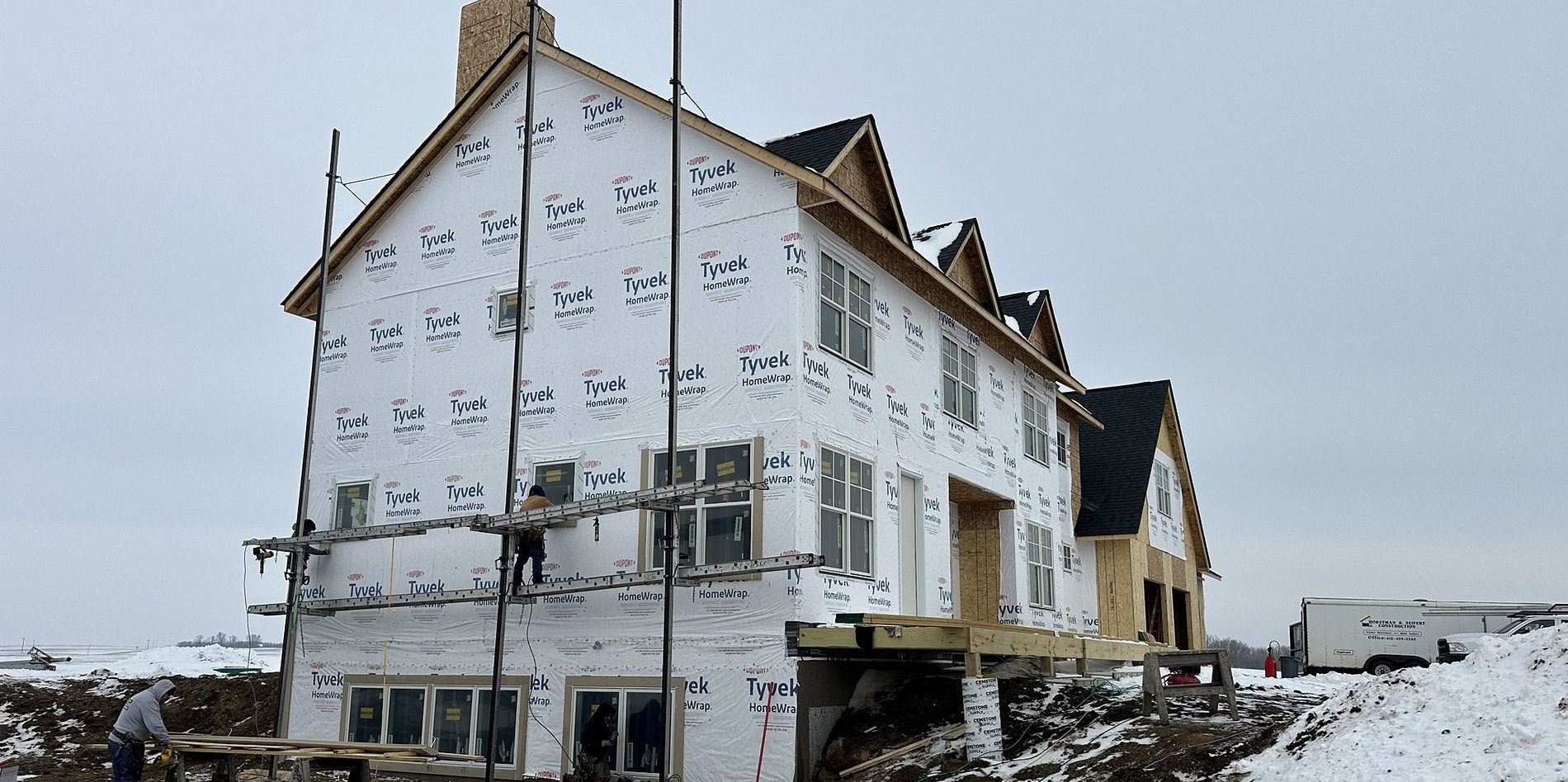 Tyvek Wrap & Window Installation